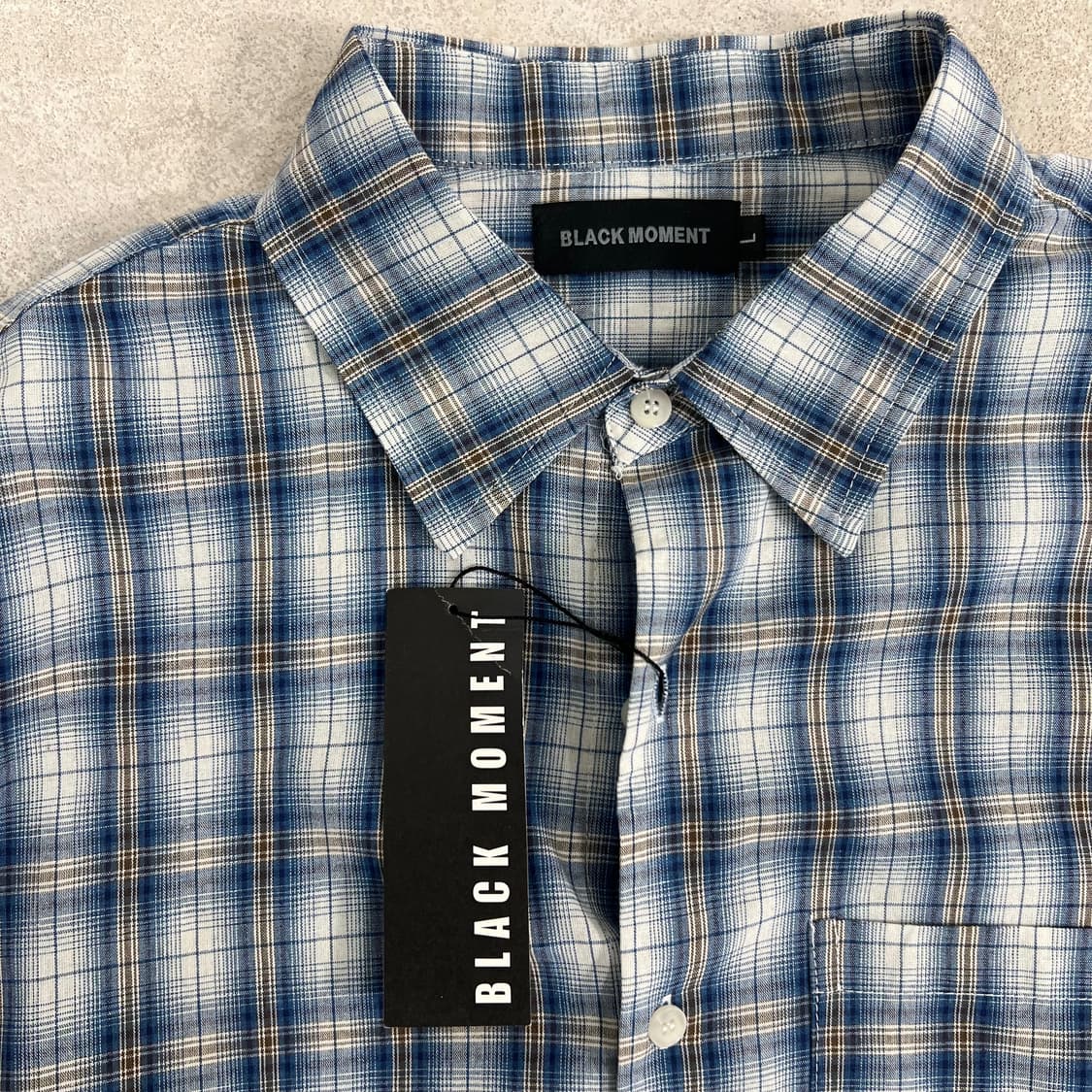 블랙 모먼트 체크 셔츠 상품이미지4