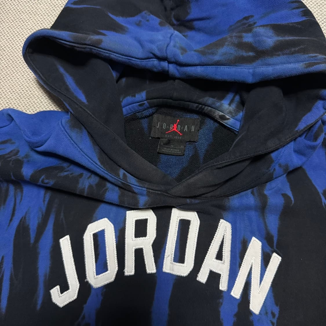 조던 타이다이 스펠아웃 로고 후드티 상품이미지2