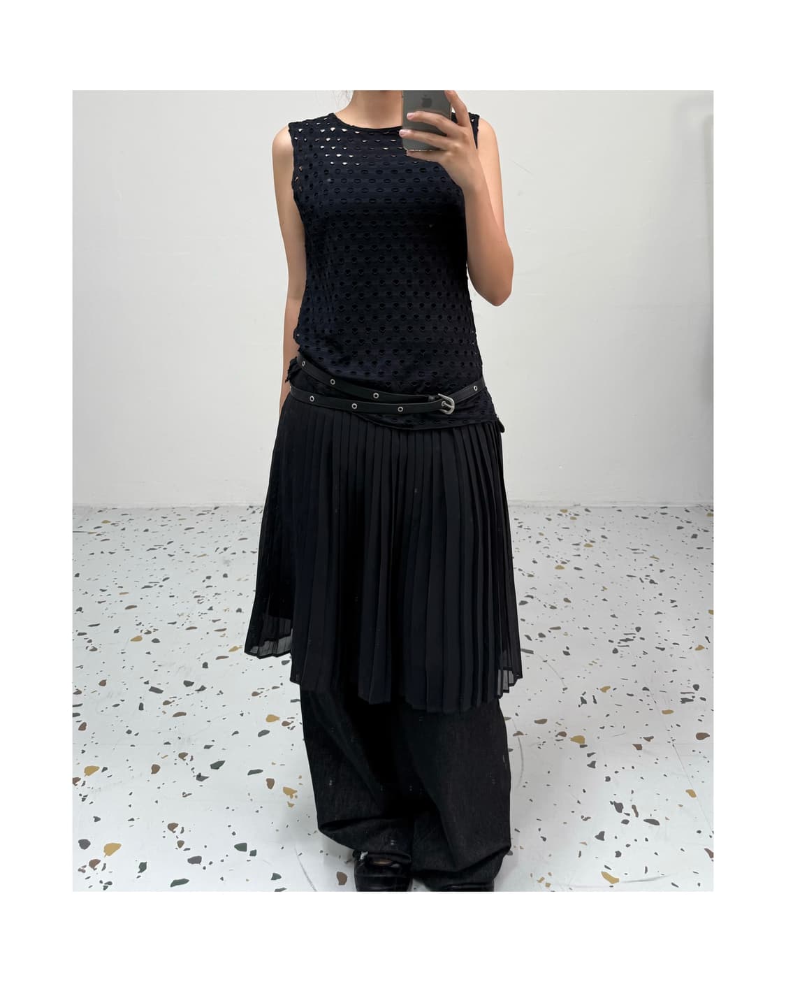 Saks fifth avenue 펀칭 슬리브리스 상품이미지7