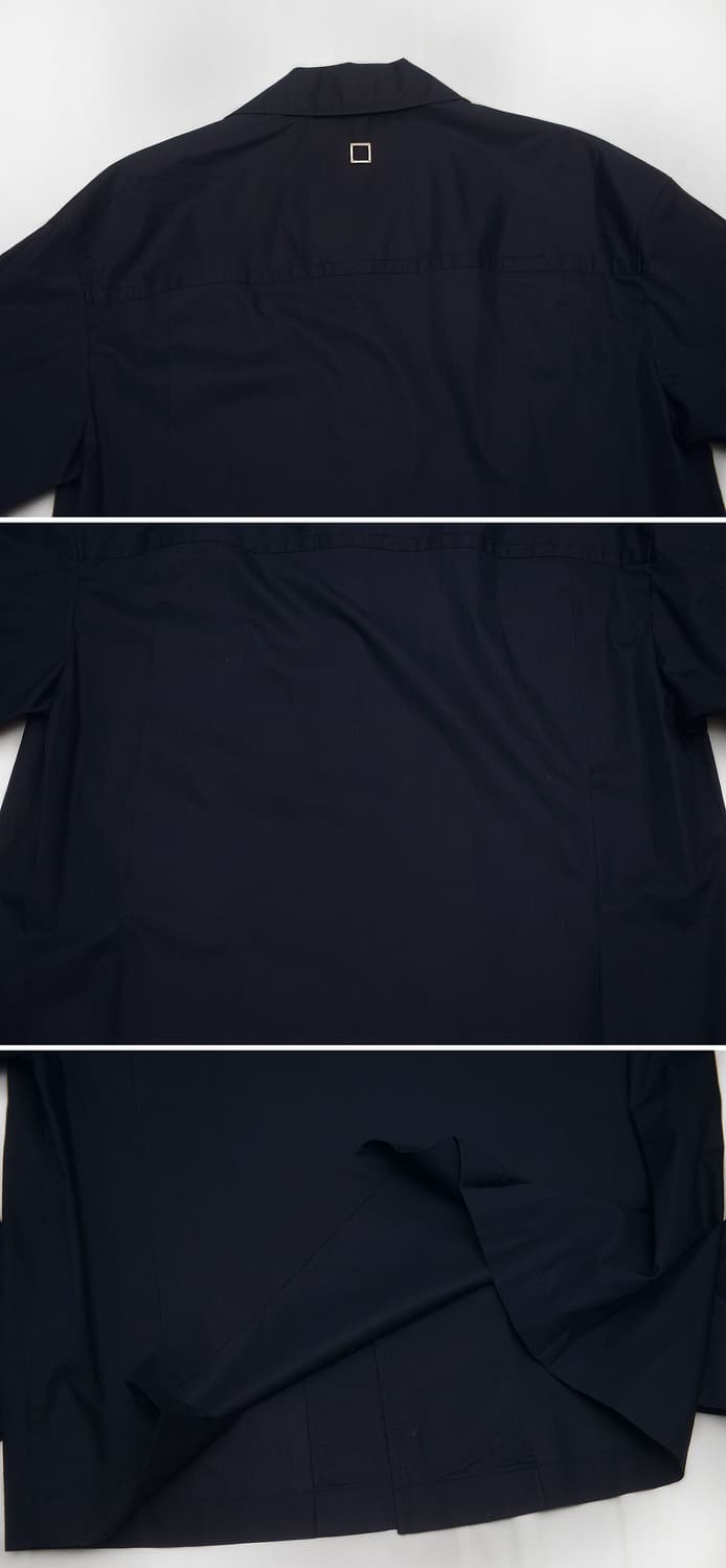 우영미 네이비 오픈카라 롱슬리브 긴팔 셔츠 (46 / 100+) 상품이미지5