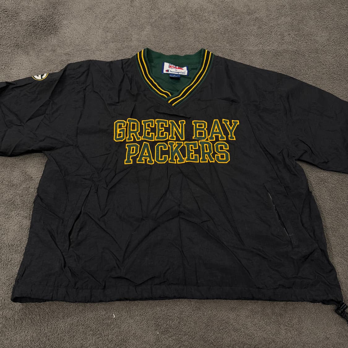 [정품/XL] 챔피온 NFL 프로라인 그린베이 패커스 바람막이 웜업 상품이미지2