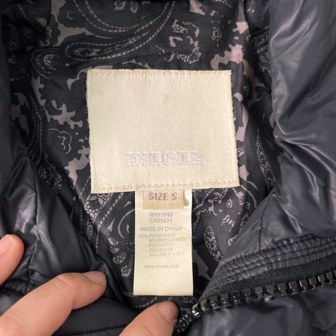 W95 디젤 Y2K 빈티지 멀티 지퍼 봄버 자켓 상품이미지3