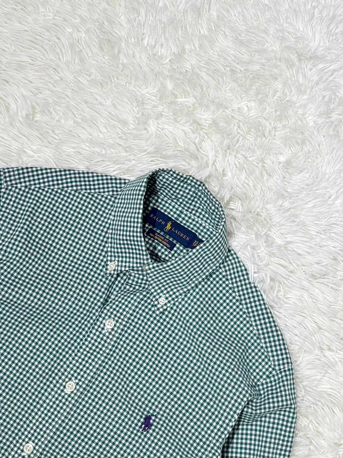 폴로랄프로렌 그린 체크 셔츠 상품이미지4