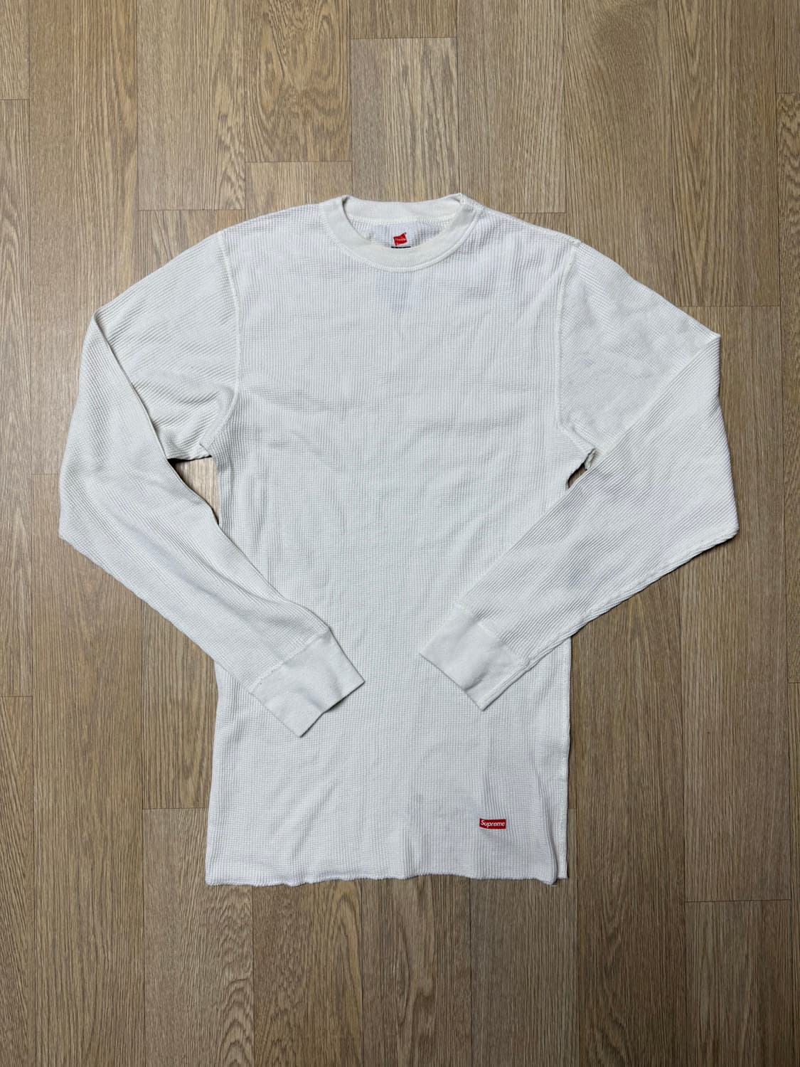 슈프림 헤인즈 써멀 와플 크루넥 플레인 롱슬리브M 상품이미지1