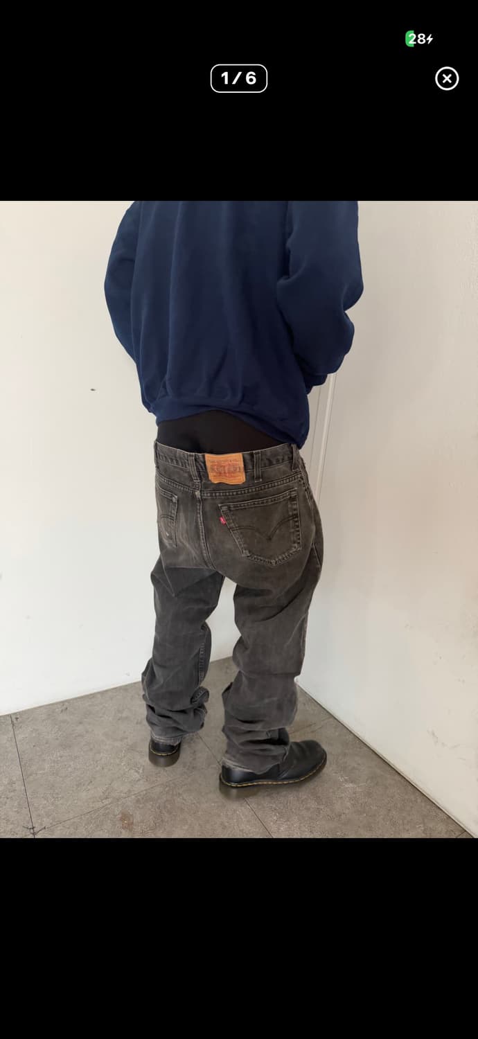 리바이스 516 흑청 상품이미지4