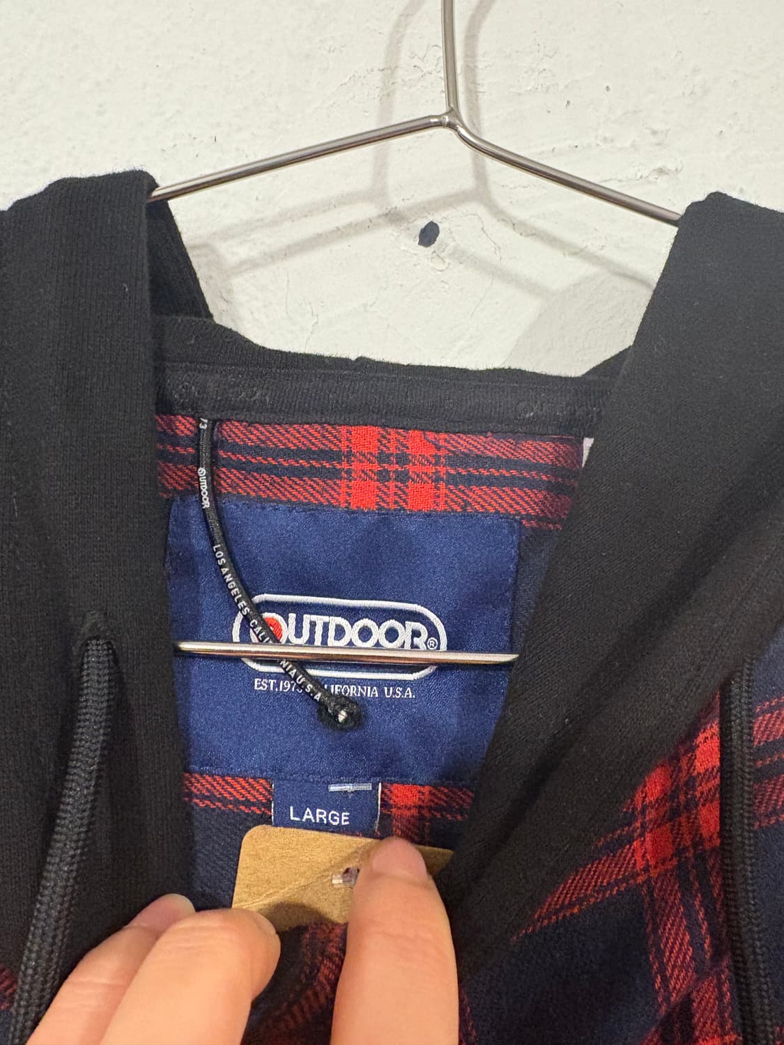 아웃도어 체크셔츠후드 상품이미지4