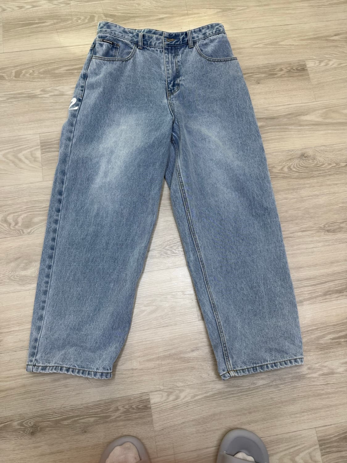 위캔더스 드워프 데님 연청 m 상품이미지3