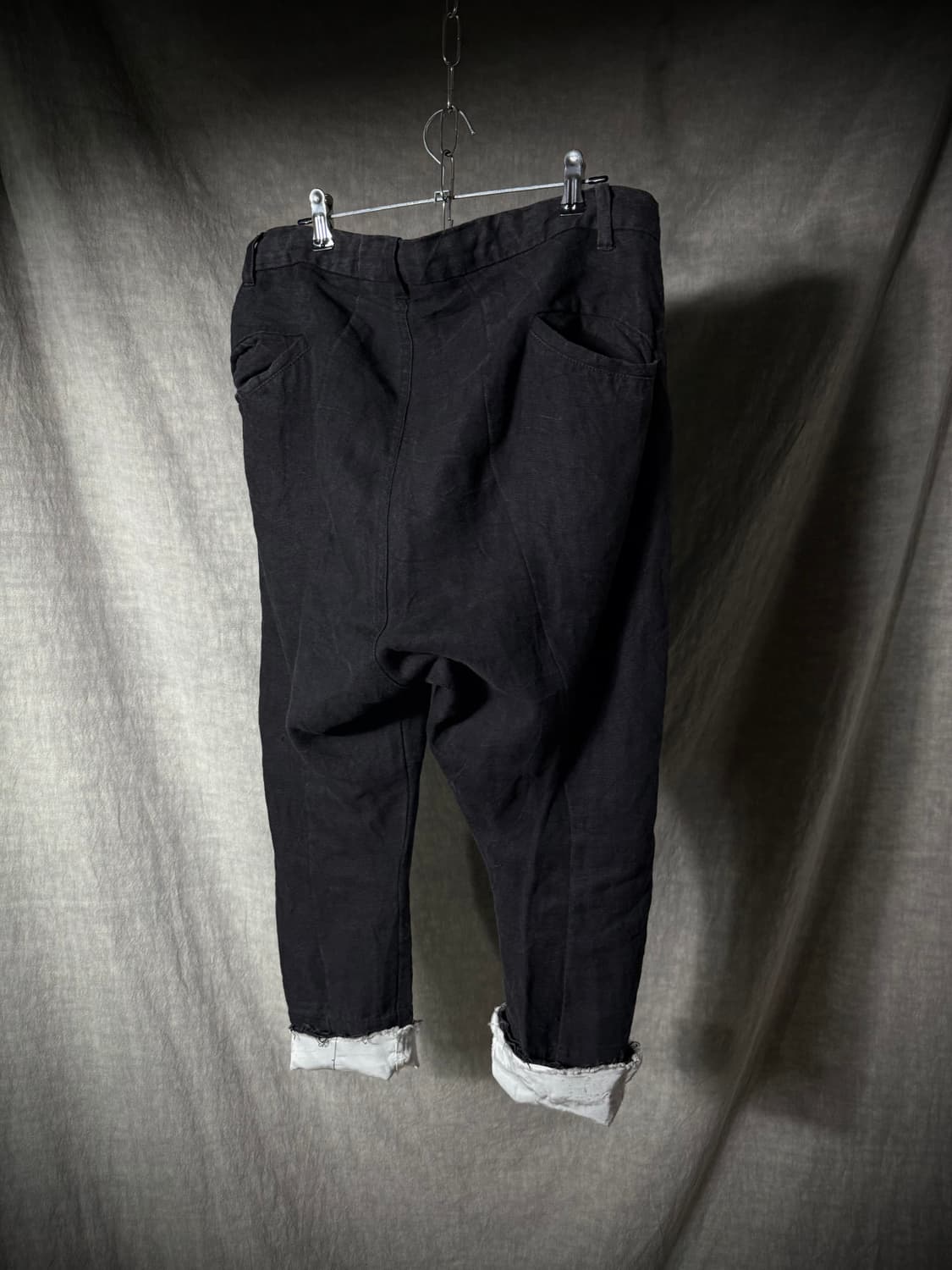 KMRii Hand-Stitched Linen Cropped Pants  상품이미지6
