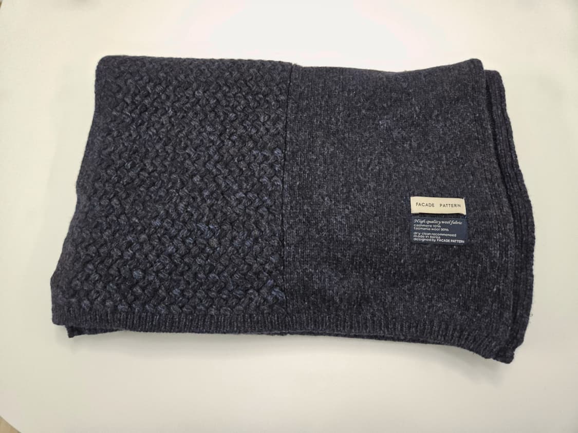 [새상품] 파사드패턴 캐시미어 텍스처 머플러 목도리 상품이미지9