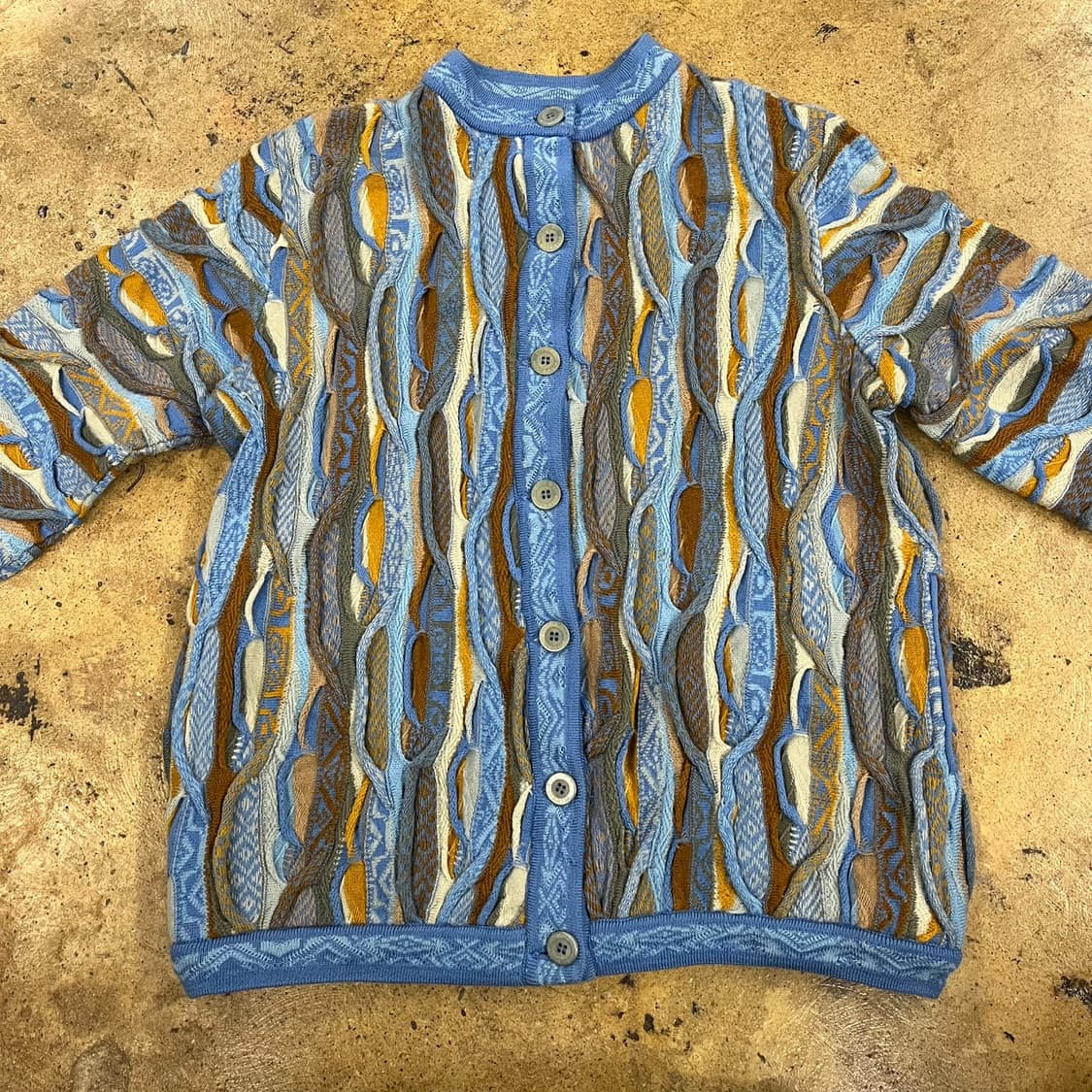 [정품/S] COOGI 컬러풀 니트 가디건 b14 상품이미지3