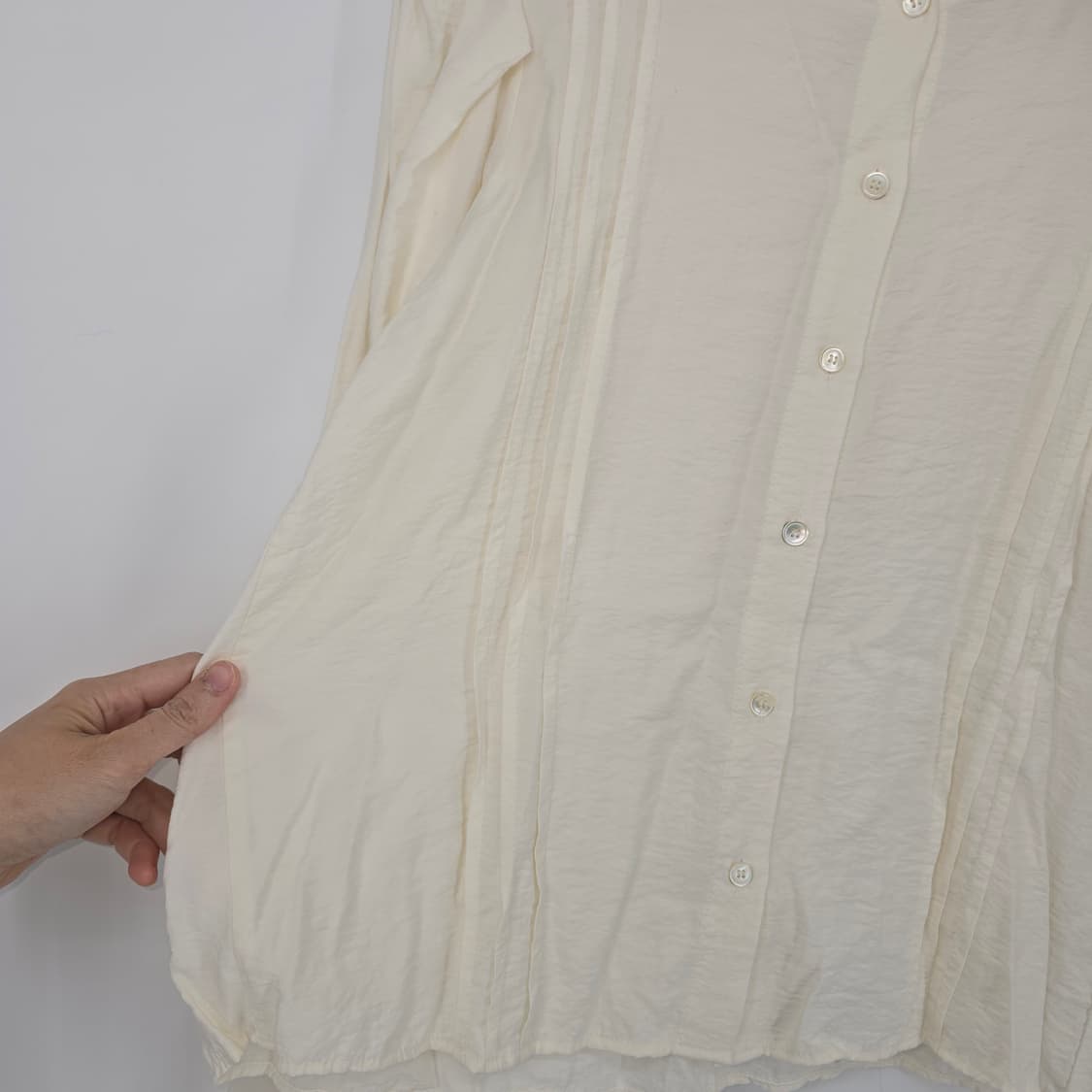 SLOWB 아이보리 퍼프 긴팔 블라우스 상품이미지3