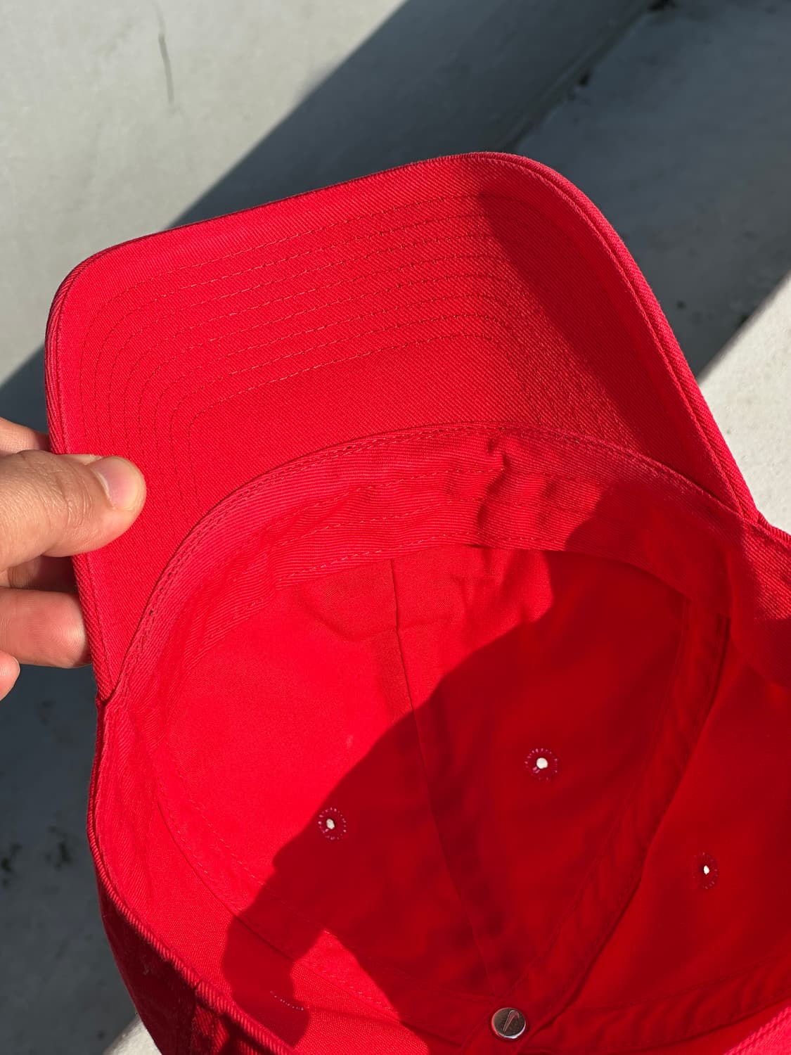 [F] 나이키 로고 헤리티지86 퓨추라 레드 볼캡 모자 상품이미지6