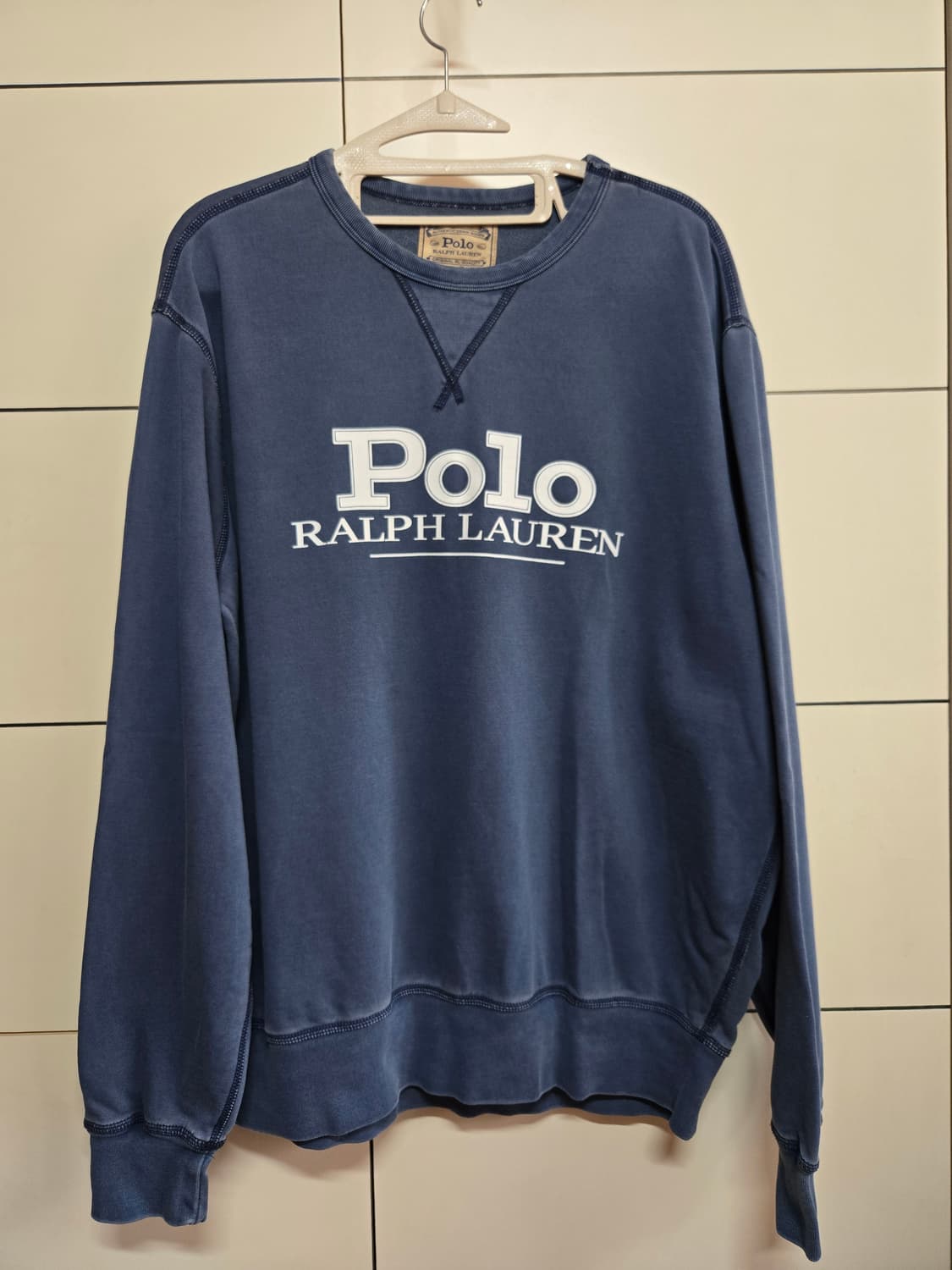 폴로 랄프로렌 빅로고 피그먼트 맨투맨 상품이미지1