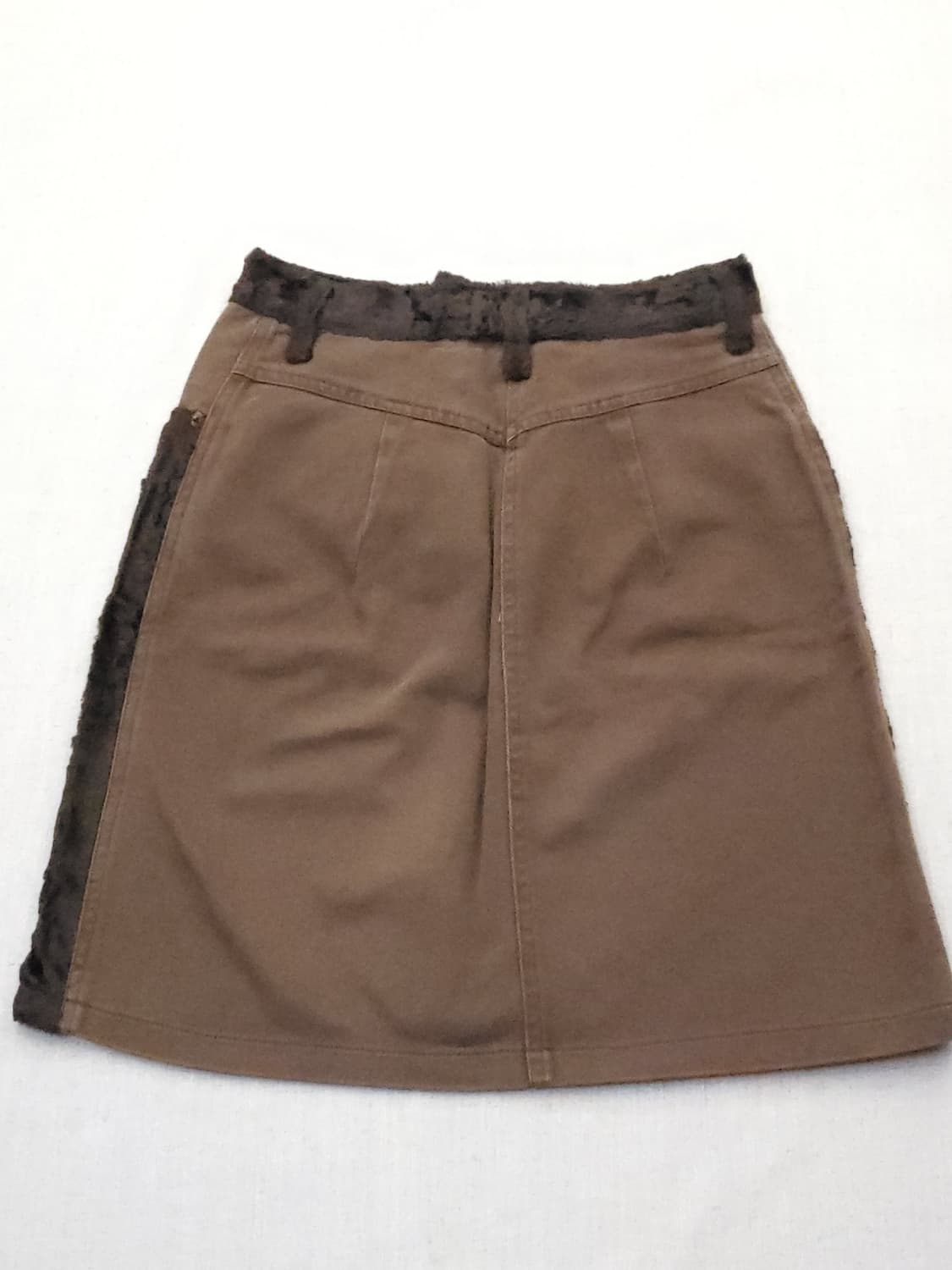 FENDU 브라운 스웨이드 미니스커트 상품이미지5