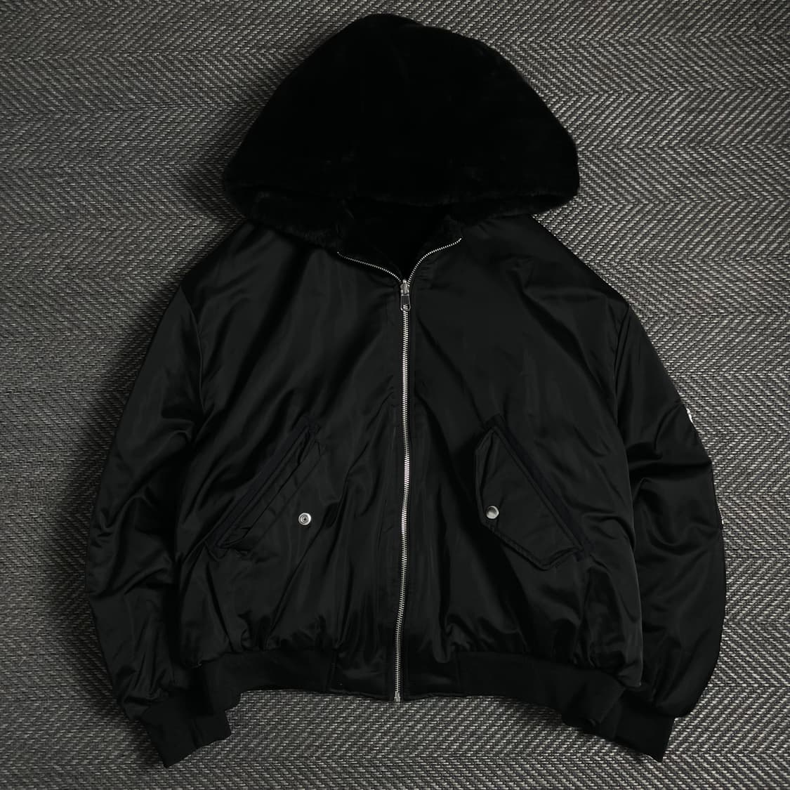 자라 리버시블 MA-1 박시핏 퍼 봄버 자켓y 4903 상품이미지2