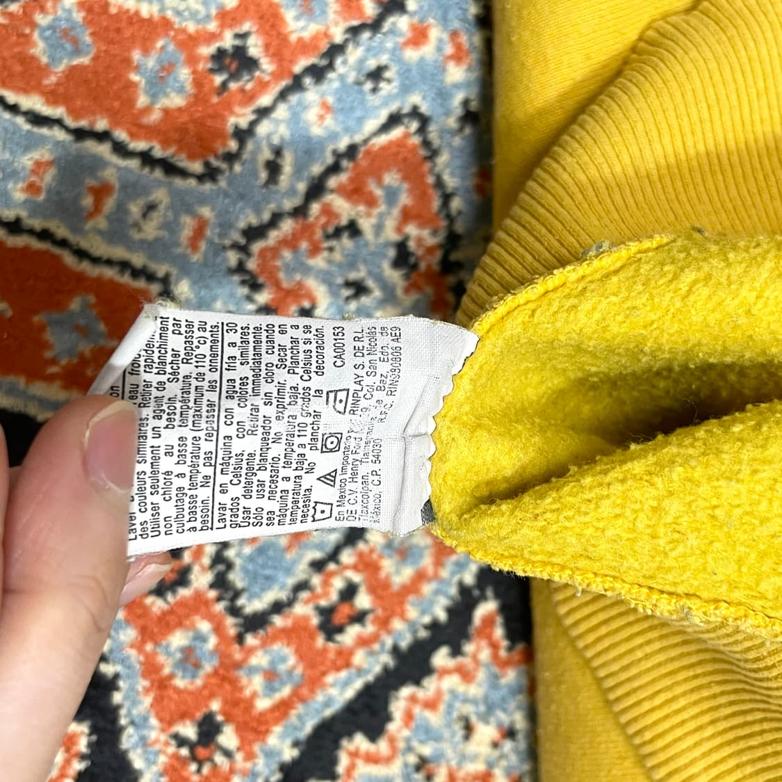 챔피온 머스타드 기모 맨투맨 남성3XL 상품이미지6