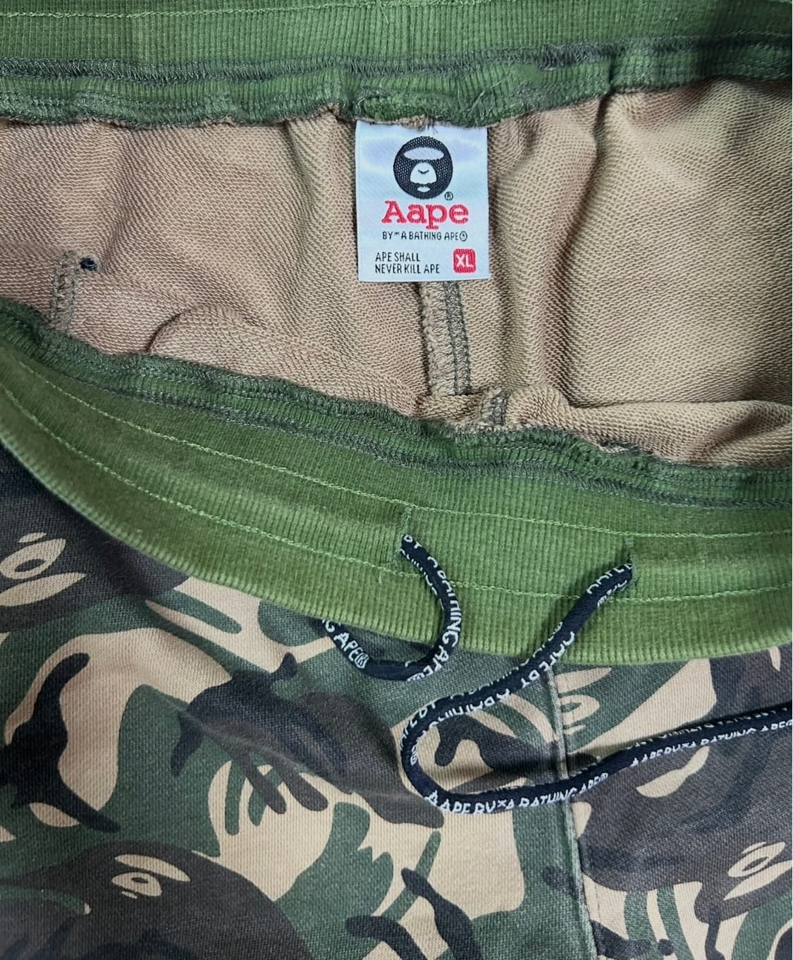에이프 카모 트레이닝 팬츠 xl 상품이미지4