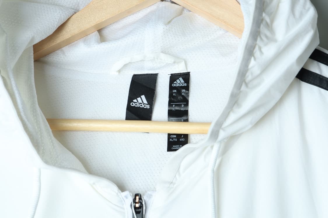 (XL-3XL) 아디다스 집업 바람막이 점퍼자켓 USA 흰검-H30528 상품이미지6
