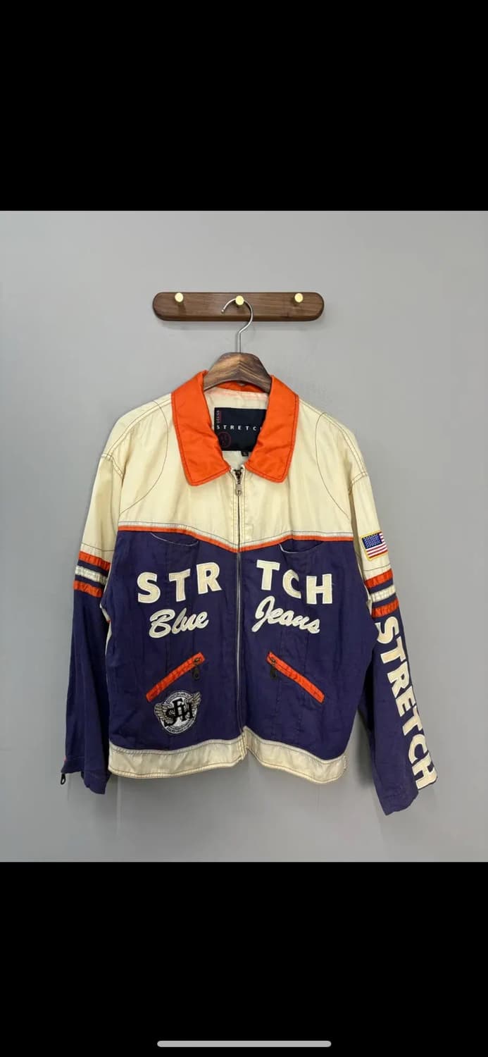 빈티지 풀자수 배색 트랙자켓 H1620 상품이미지2