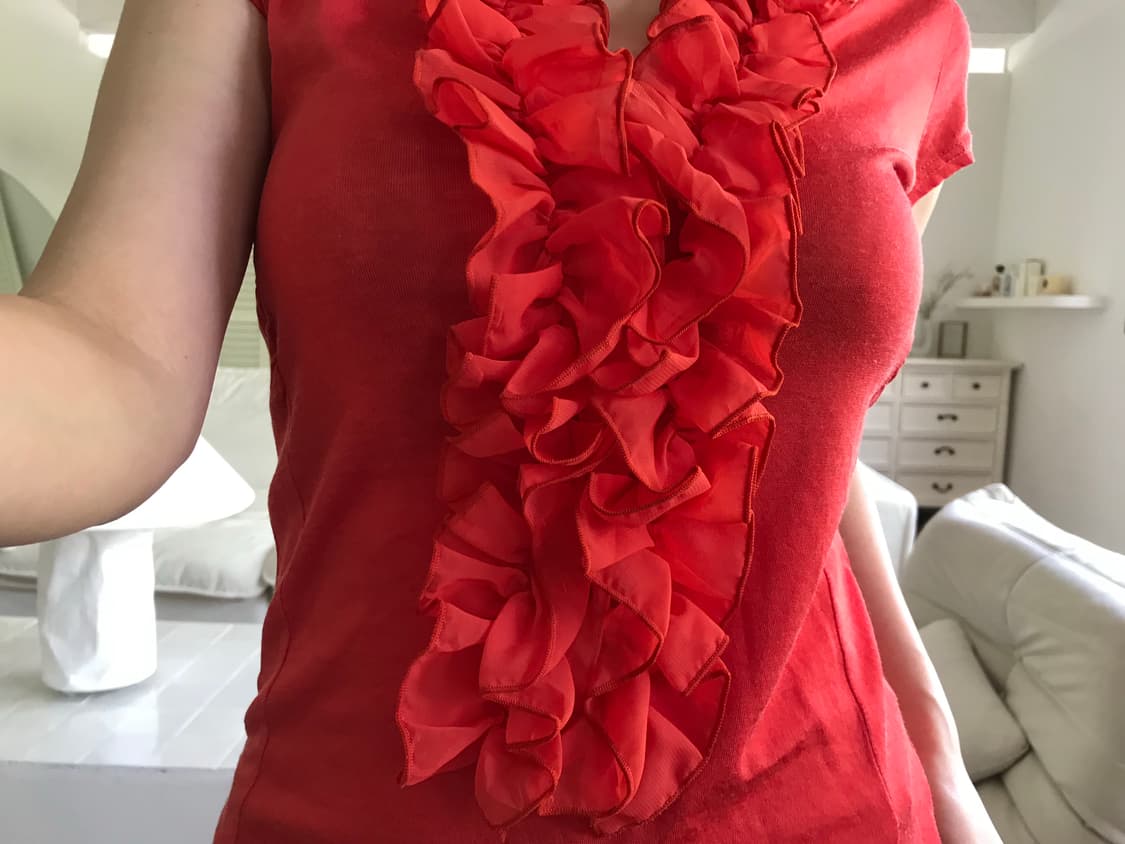 vintage ruffle lace top 상품이미지5