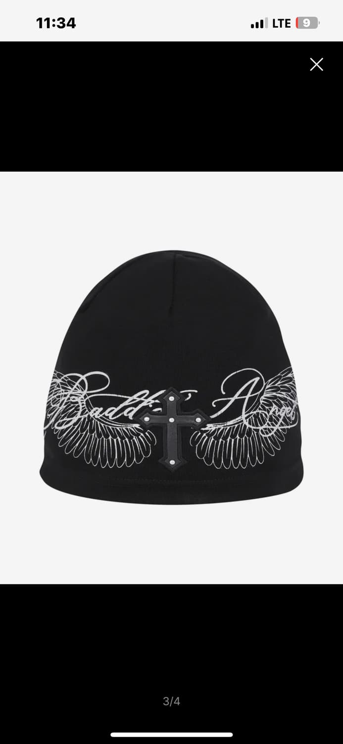 니어노어 비니 BADDIE ANGEL CROSS BEANIE  상품이미지2