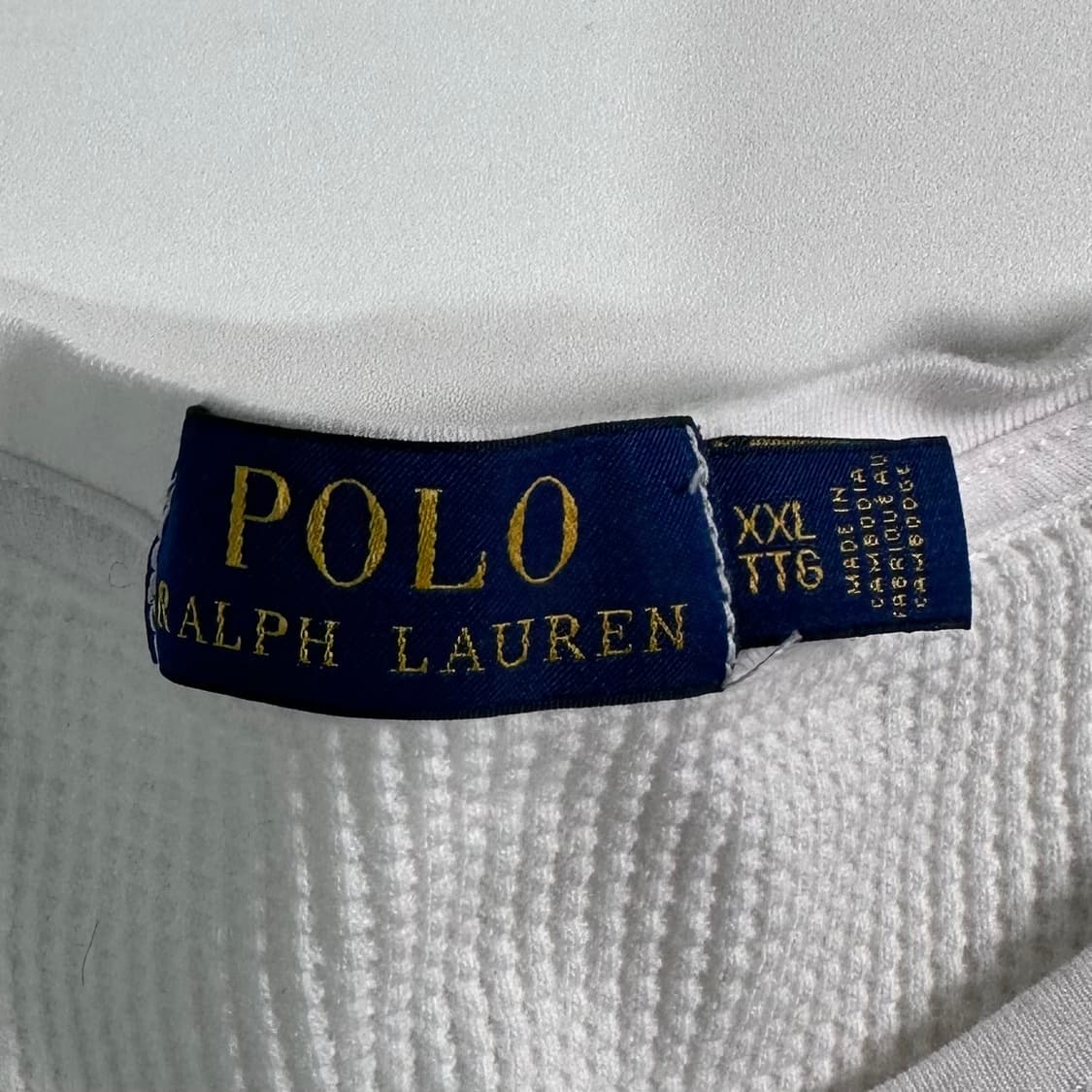 폴로 랄프로렌 화이트 와플 티   상품이미지5