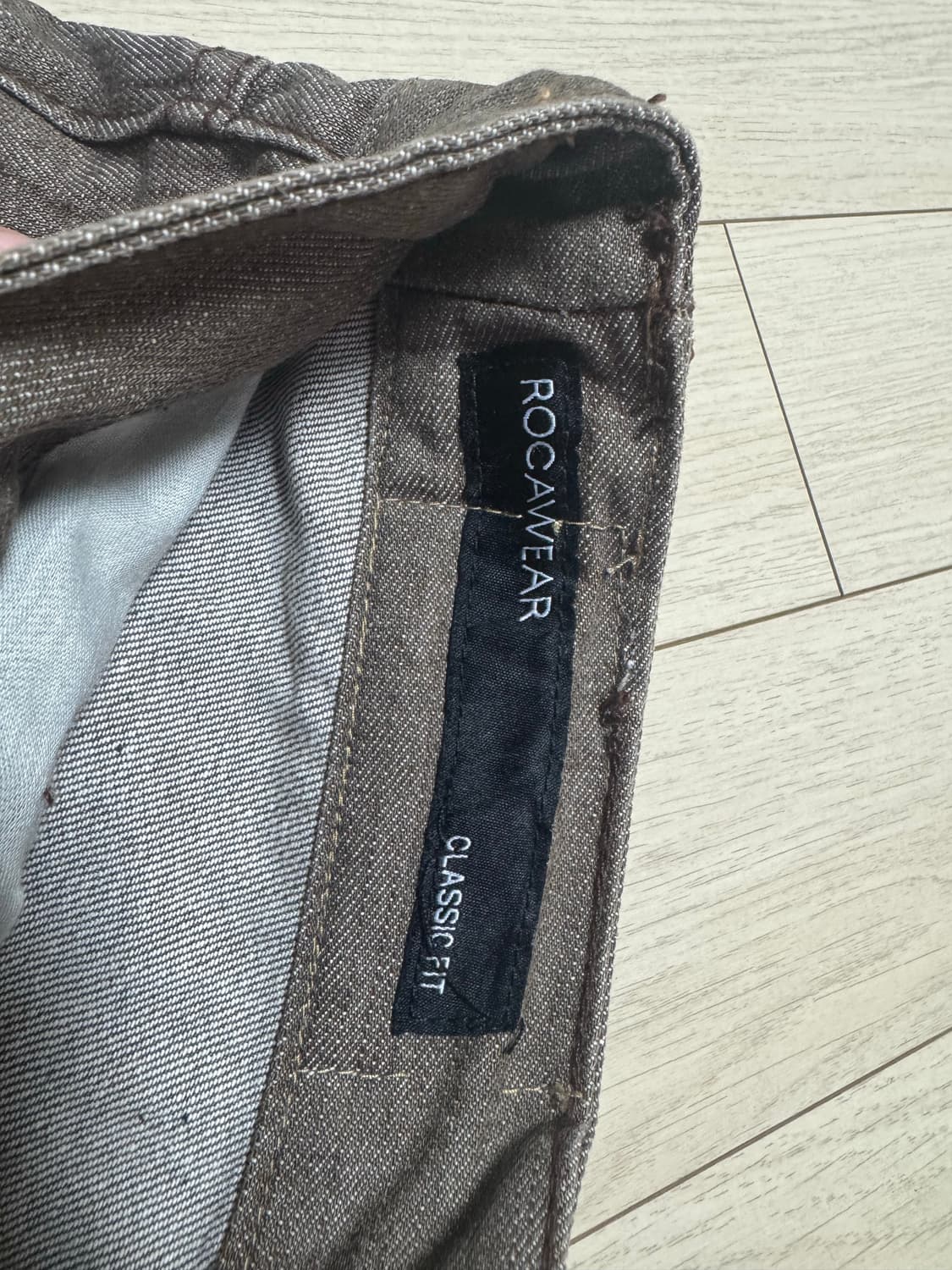 로카웨어 브라운 데님팬츠 상품이미지4