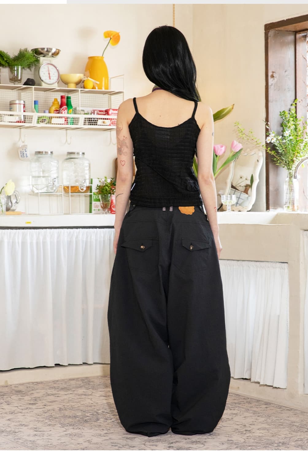 루나키후 사키 프릴 팬츠 새상품 엑스톤즈 상품이미지4