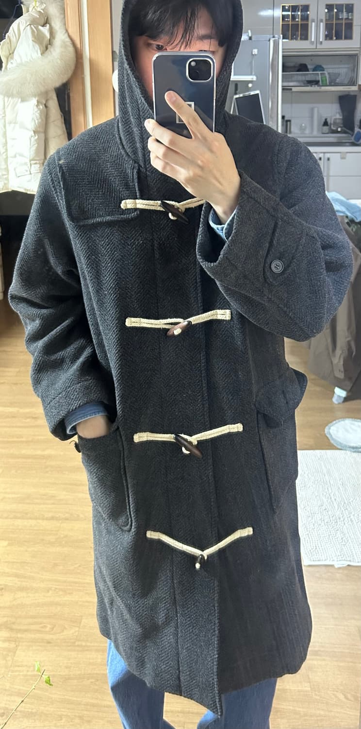 일본 울 더플코트 L 상품이미지9