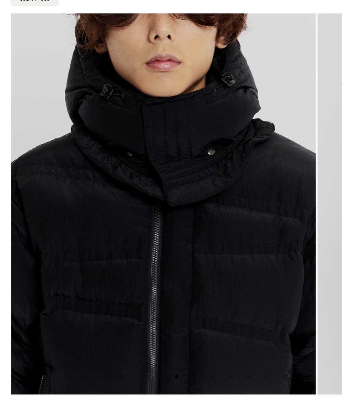 언어펙티드 오블리크 퀼티드 다운 패딩 M 상품이미지2