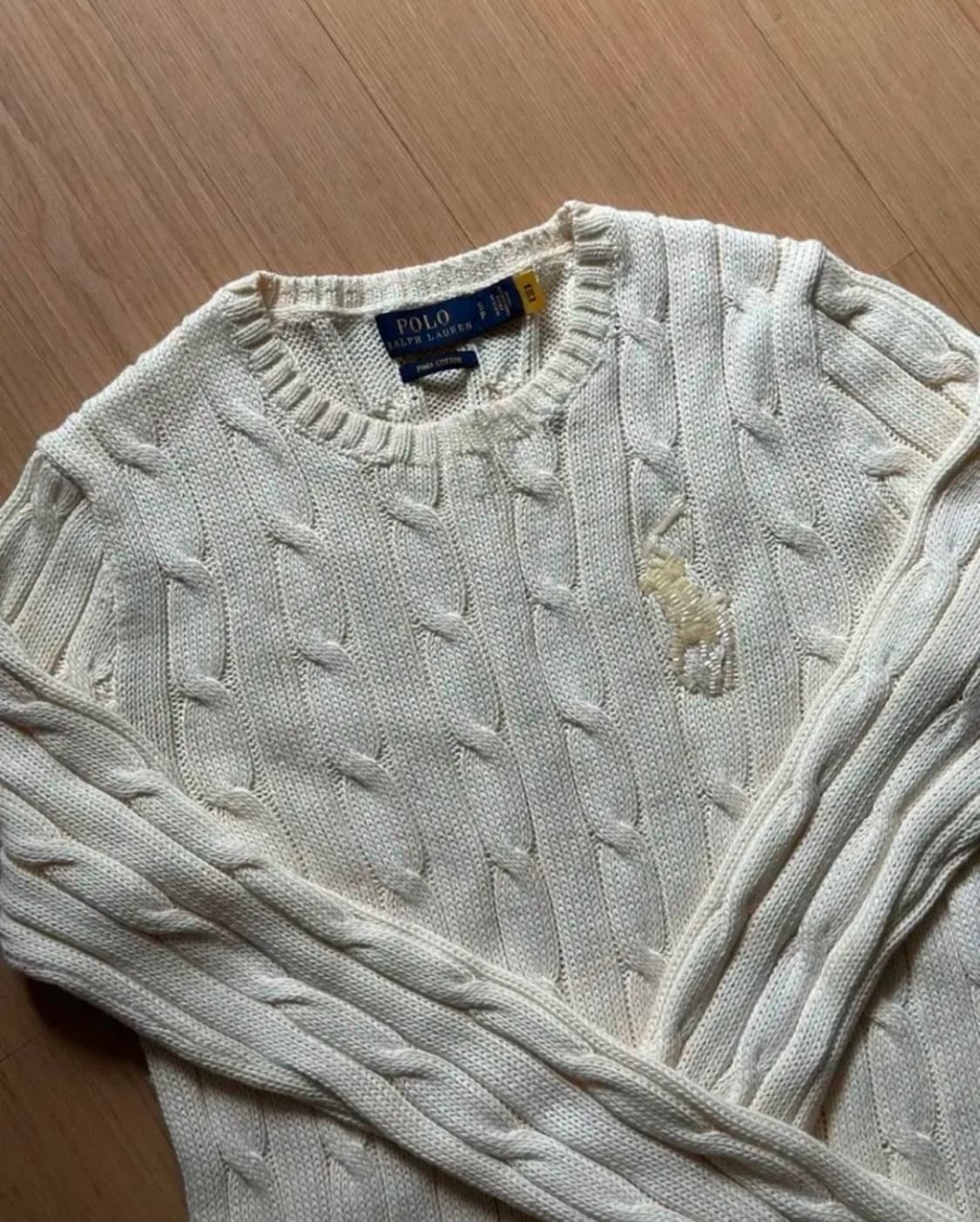 폴로 Polo 여성비즈 빅포니 코튼 니트 S 상품이미지2