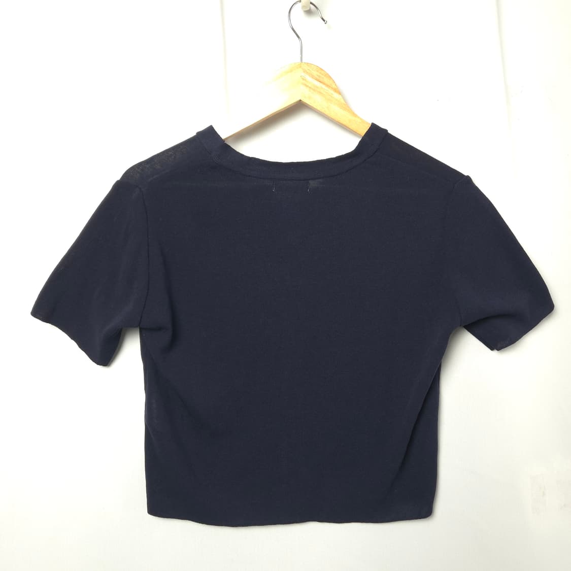 새상품) 여 S 스파오 크롭 가디건 네이비,12000 상품이미지4