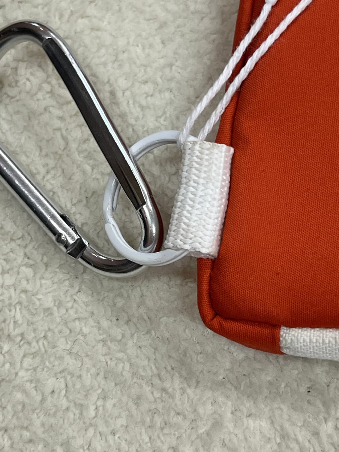 Porter 포터 화이트 트림 지갑 오렌지 상품이미지10