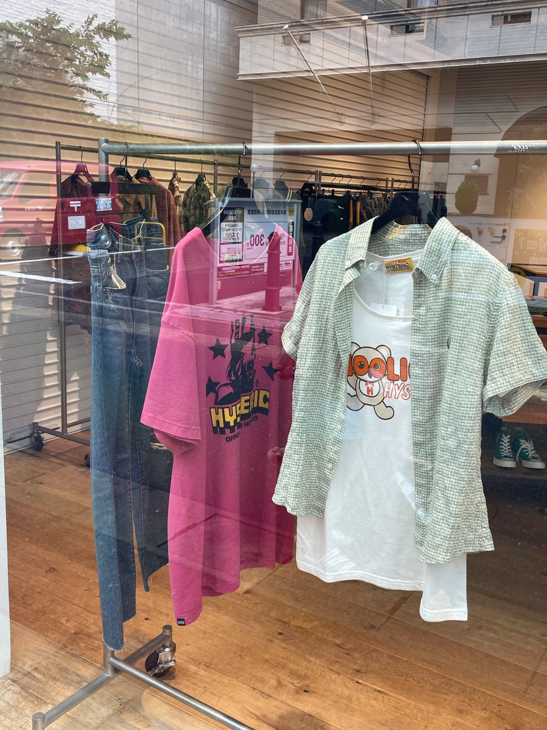 히스테릭 글래머 핑크 반팔 티셔츠 상품이미지3