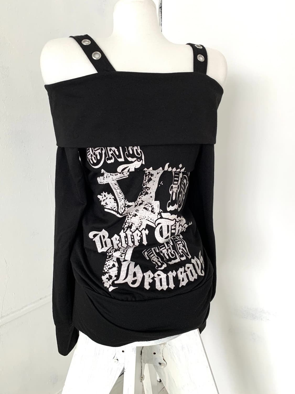Punk off-shoulder mini dress 상품이미지8