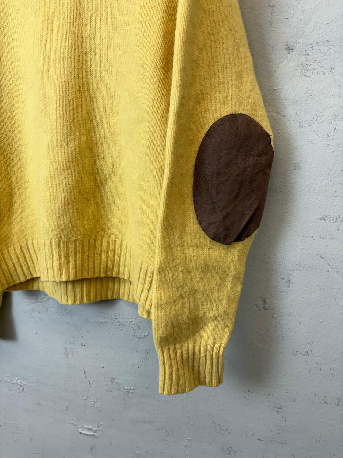 폴로랄프로렌 빈티지 암패치 옐로우 울 니트 상품이미지4