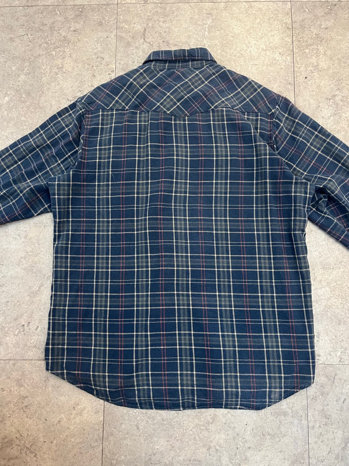 디키즈 버튼 체크 셔츠 네이비 XL #csz2887 상품이미지8