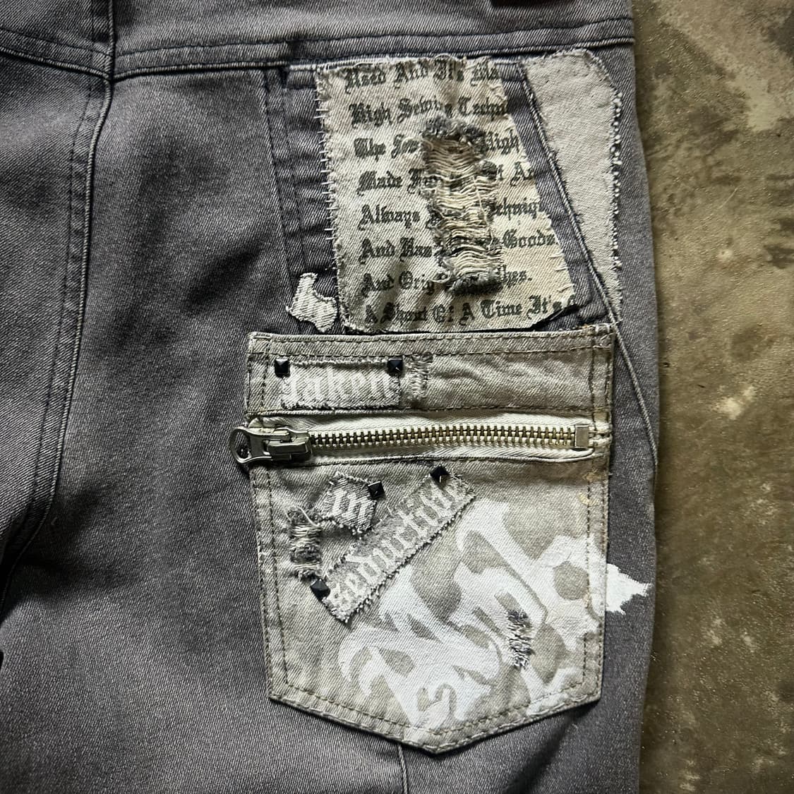 patchworked flared jeans (MPH) 상품이미지6