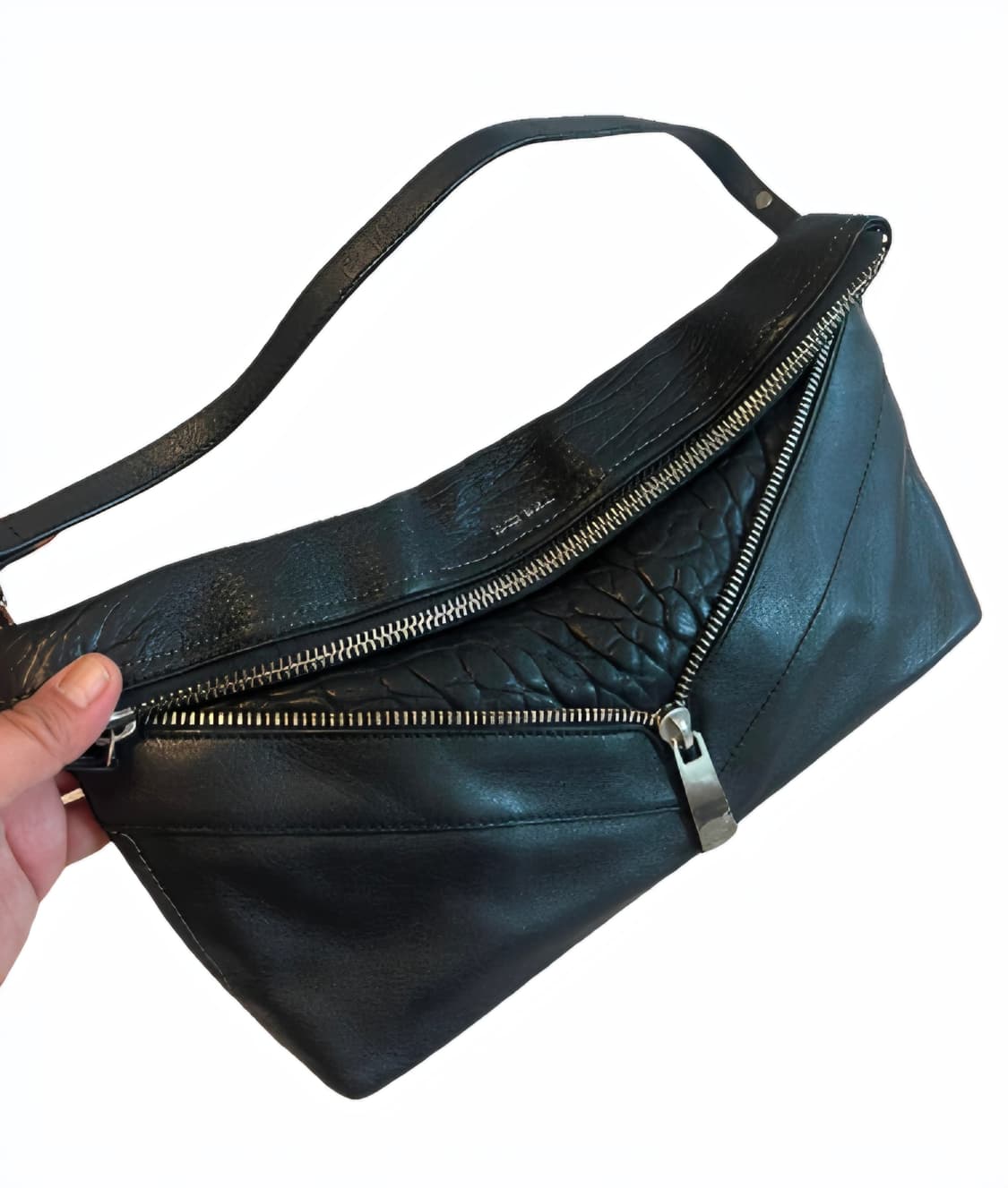 디젤 레더 숄더백 클러치 블랙 상품이미지1