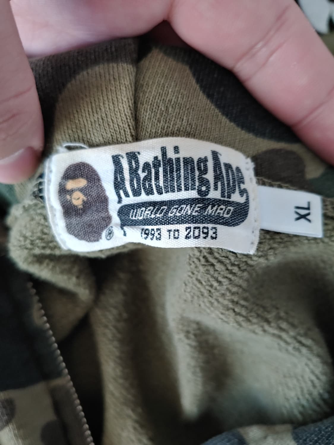 [XL] 베이프 2ND 녹계 샤크후드 상품이미지4