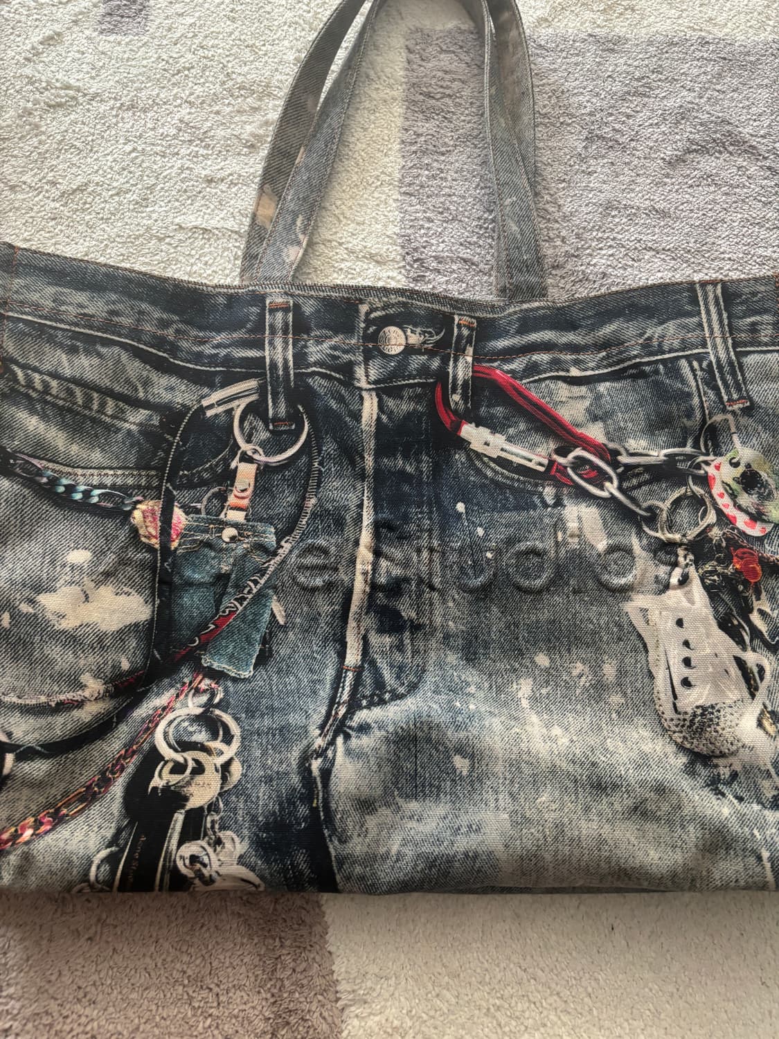 아크네스튜디오 트롱프뢰유 데님 토트백 상품이미지2