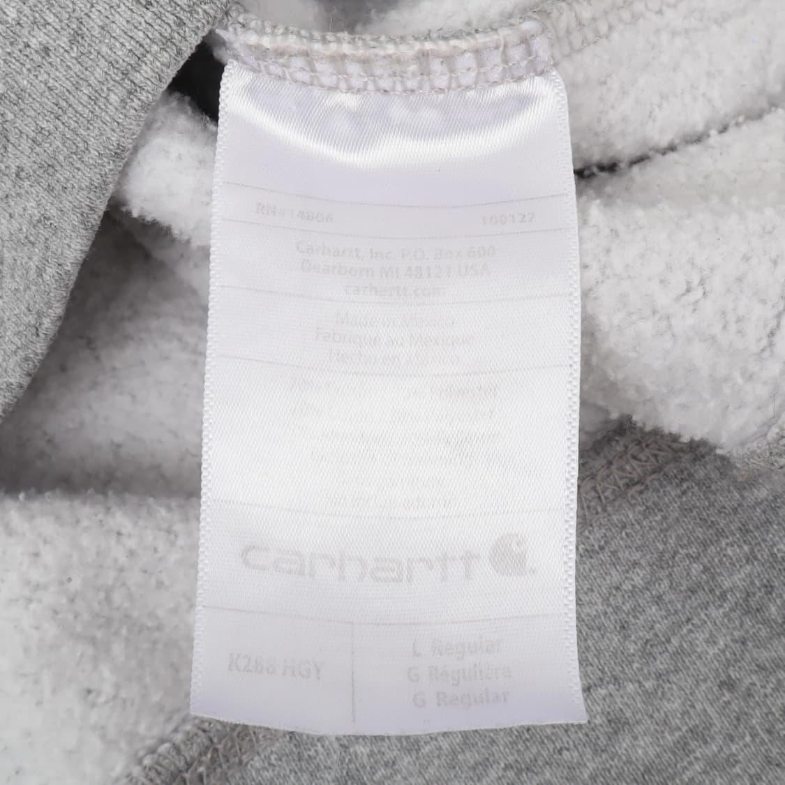 칼하트 k288 헤더 그레이 후드티 상품이미지9