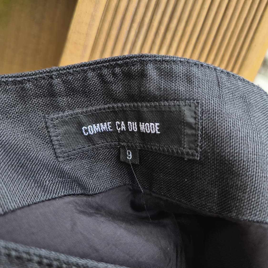 COMME CA DU MODE 블랙 린넨 100% 롱스커트 상품이미지7