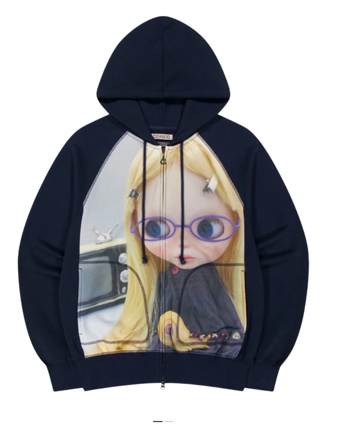 코이세이오 X 브라이스돌 집업 후디 네이비 상품이미지1