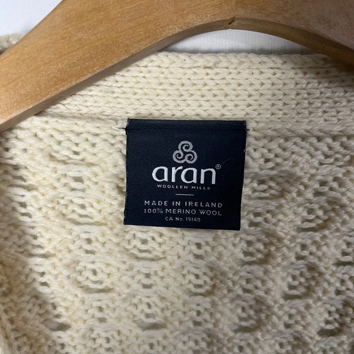 [Aran Woollen Mills] 아란 케이블 울 가디건 상품이미지5