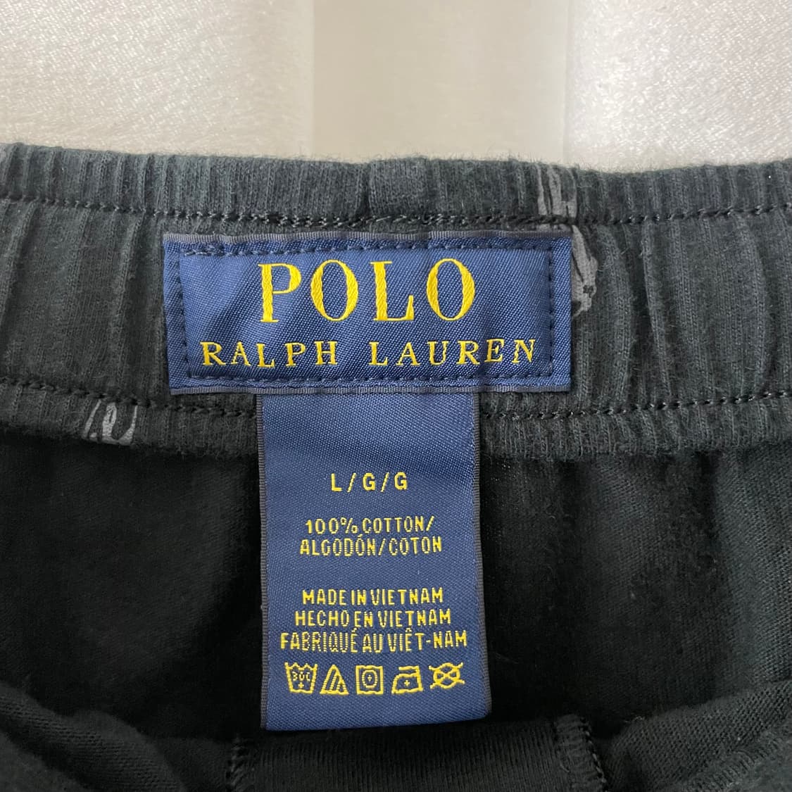 폴로 블랙 포니 패턴 파자마 팬츠 상품이미지5