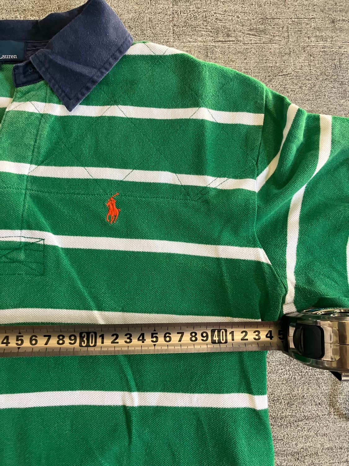 Polo 폴로랄프로렌 올드스쿨아메카지 스트라이프 카라배색 반팔티셔츠 상품이미지2