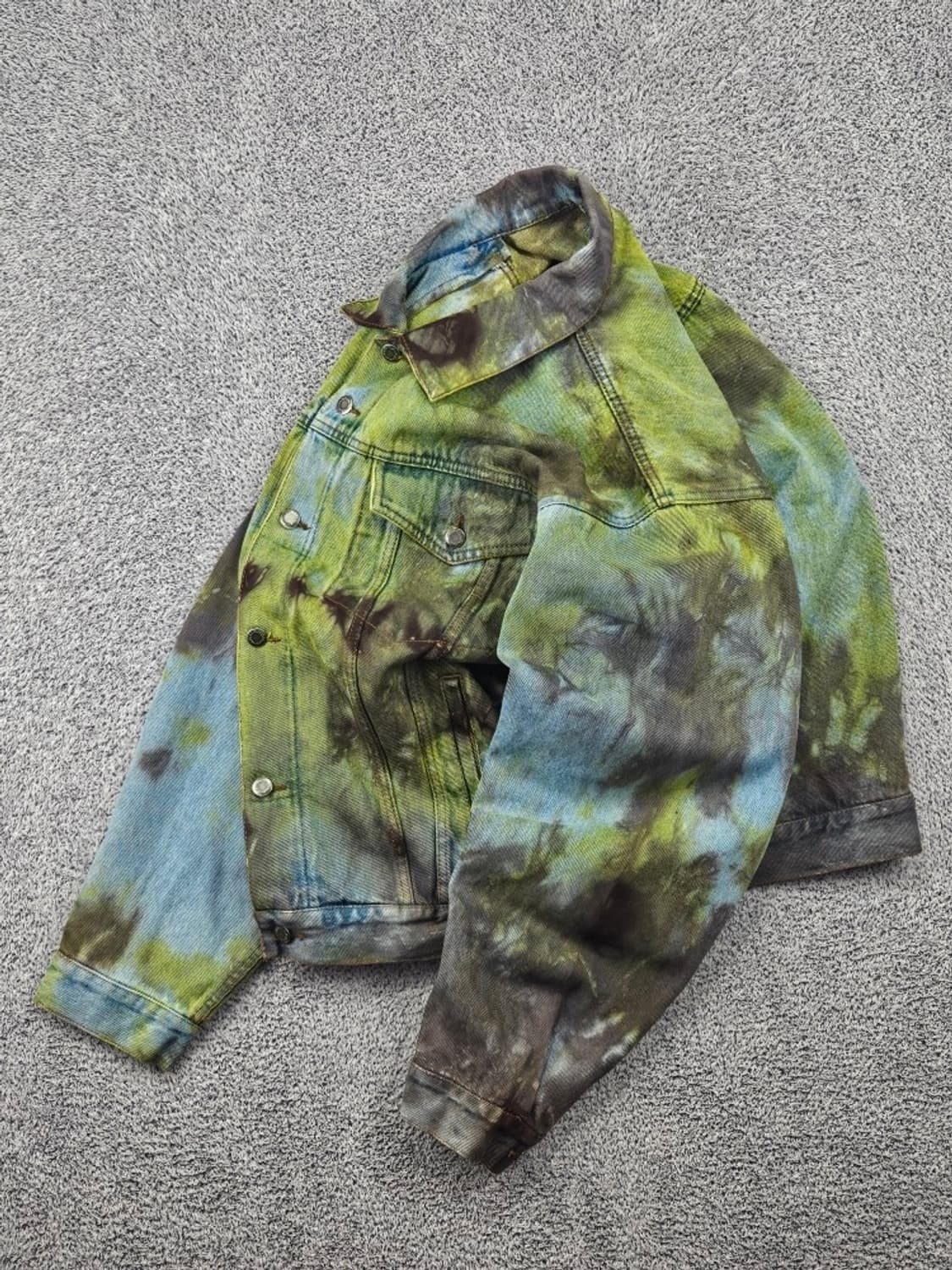 랭글러 데님 트러커 자켓 다잉 커스텀 ( XL추정 ) / 11879 상품이미지3