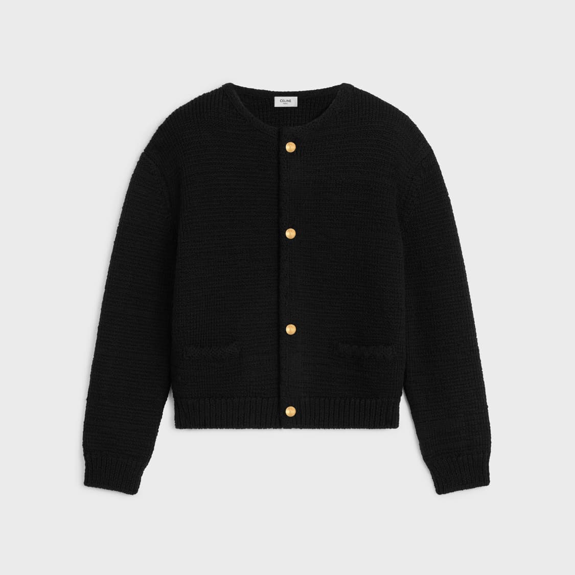 [투어스 신유님 착용] 셀린느 26ss 트리옹프 버튼 헤리티지 가디건 상품이미지1