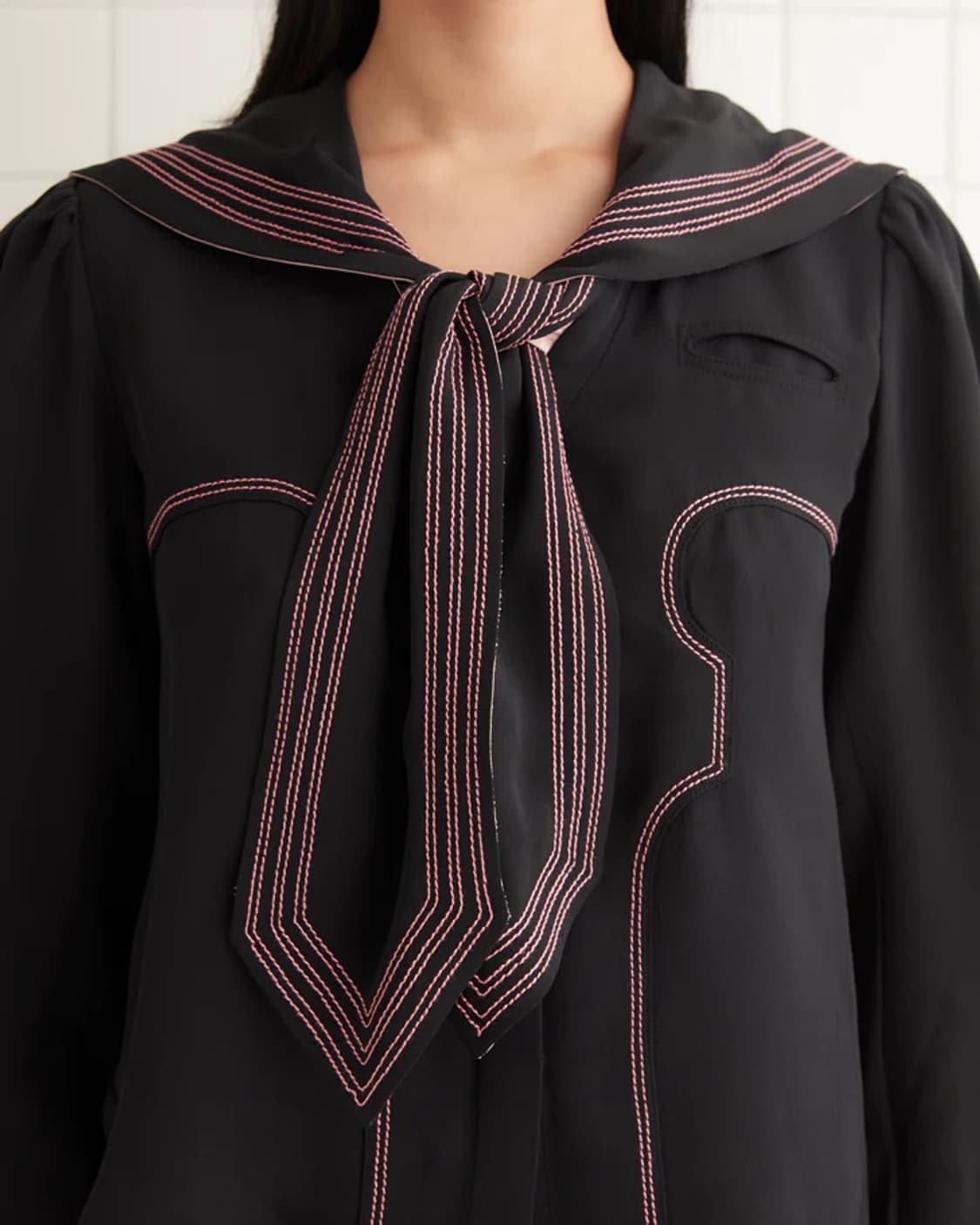 [XS]보디 BODE Seafarer 실크 셔츠/블랙 상품이미지2